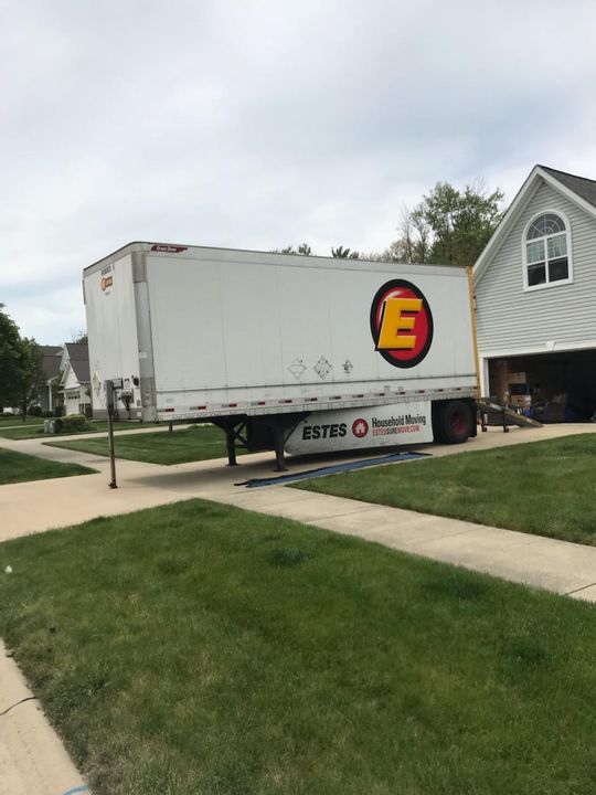 Freight trailer parked for loading (Loading Services) by Moving Pros CLE